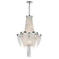 CWI Taylor 7 Light Down Chandelier With Chrome Finish