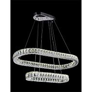 CWI Milan LED Chandelier With Chrome Finish