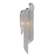 CWI Daisy 2 Light Wall Sconce With Chrome Finish