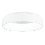 CWI Arenal LED Drum Shade Flush Mount With White Finish