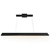 CWI Bellagio 45 in LED Integrated Black Chandelier