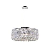 CWI Colosseum 10 Light Down Chandelier With Chrome Finish