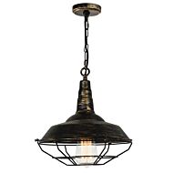 CWI Morgan 1 Light Down Mini Pendant With Antique Copper Finish