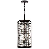 CWI Meghna 4 Light Up Chandelier With Brown Finish