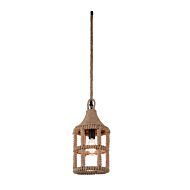 CWI Padma 1 Light Down Mini Pendant With Black Finish