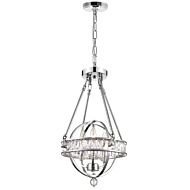 CWI Arkansas 3 Light Mini Chandelier With Chrome Finish