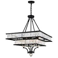 CWI Shalia 8 Light Chandelier With Black Finish