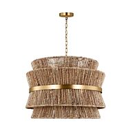 Thurlo 4-Light Pendant in Satin Brass