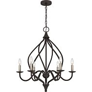 Dupont 6-Light Chandelier in Old Bronze