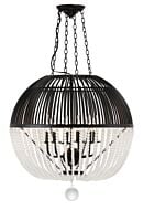 Duval 6-Light Pendant in Matte Black