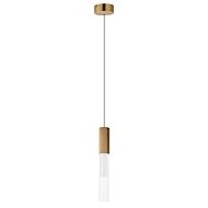 Reeds 1-Light LED Pendant in Gold