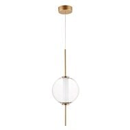 Axle 1-Light LED Pendant in Gold