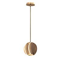 Interval 1-Light LED Pendant in Satin Brass