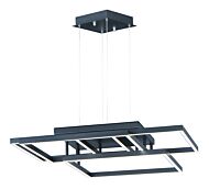 Traverse LED 1-Light LED Pendant in Black