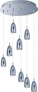 ET2 Bullet 9 Light Pendant in Polished Chrome