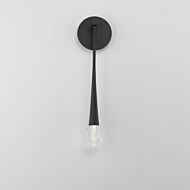 ET2 Lighting Pierce 1-Light Wall Sconce in Black