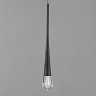 ET2 Lighting Pierce 1-Light Single Pendant in Black