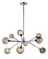 Asteroid 9-Light LED Pendant in Polished Chrome