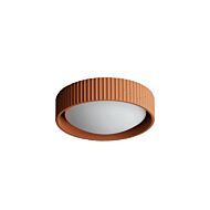 Souffle 1-Light LED Flush Mount in Terra Cotta