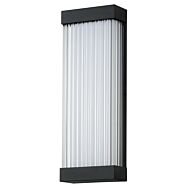 Acropolis 1-Light LED Outdoor Wall Sconce in Black