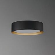 ET2 Lighting Echo 1-Light Flush Mount in Black with Gold