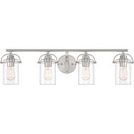 Emerson 4-Light Bathroom Vanity Light in Brushed Nickel