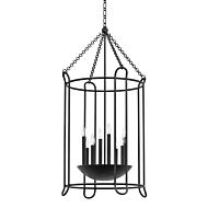 Lassen 8-Light Lantern in Black Iron