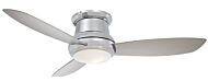 Minka Aire Concept II 52 Inch LED Flush Mount Ceiling Fan in Polished Nickel