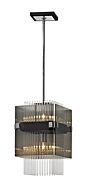 Apollo 2-Light Pendant in Dark Bronze Polished Chrome