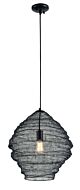 Wabi Sabi 1-Light Pendant in Black