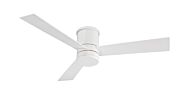 Modern Forms Axis 52 Inch Flush Mount Outdoor LED Smart Ceiling Fan in Matte White