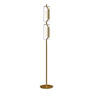 Hilo LED Floor Lamp in Brushed Gold