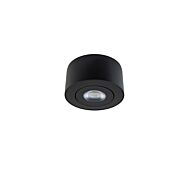 I Spy 1-Light LED Outdoor Flush Mount Ceiling Light in Black