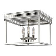 Woodruff 3 Light Ceiling Light in Polished Nickel by Sean Lavin