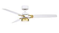 Amped 1-Light 52" Ceiling Fan in Matte White