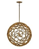 Fredrick Ramond Centric 6-Light Pendant In Burnished Gold