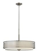 Fredrick Ramond Jules 3-Light Chandelier In Brushed Nickel*