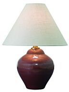 Scatchard 1-Light Table Lamp in Iron Red