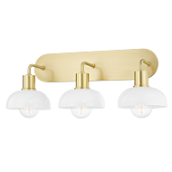 Mitzi Kyla 3-Light Bath Bracket in Aged Brass