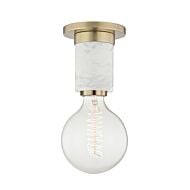 Mitzi Asime Ceiling Light in Aged Brass