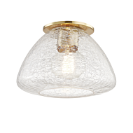 Mitzi Maya 9 Inch Ceiling Light in Aged Brass