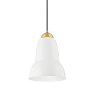 Jamila 1-Light Pendant in Aged Brass