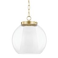 Mitzi Sasha Pendant Light in Aged Brass