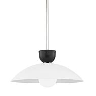 Whitley 1-Light Pendant in Polished Nickel