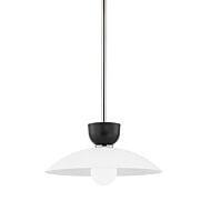 Whitley 1-Light Pendant in Polished Nickel