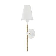 Mariana 1-Light Wall Sconce in Textured White