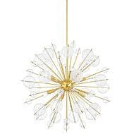 Linnea 8-Light Chandelier in Aged Brass