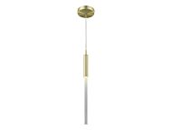 Main St 1-Light Pendant in Brushed Brass