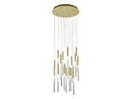 Main St 21-Light 2Pendant in Brushed Brass