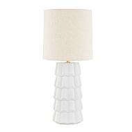 Maisie 1-Light Table Lamp in Aged Brass